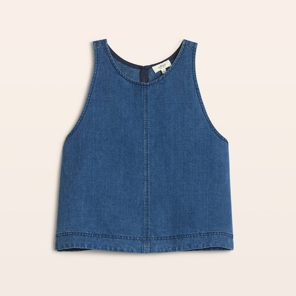 Wilfred Tops - Wilfred Aritzia Indigo Linen Octave Sleeveless Top